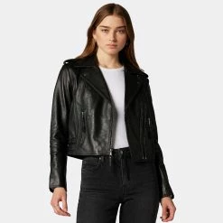 Joie Leolani Leather Jacket -Joie Shop 1305J2599 CAV 4 DPA