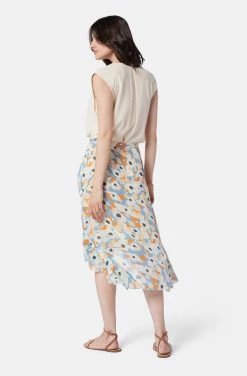 Joie Brigida Midi Silk Skirt -Joie Shop 22 1 008893 SK00696 PRSNBLMLT Brigid 4