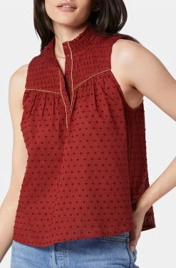 Joie Joesa Sleeveless Cotton Top -Joie Shop 22 2 008959 TP561 RUSSETBROWN JOESA 2