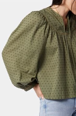 Joie Keena Long Sleeve Cotton Top 9 Joie Keena Long Sleeve Cotton Top -Joie Shop 22 2 008959 TP562 FOURLEAFCLOVER KEENA 2