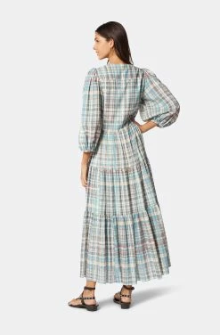 Joie Tobey Maxi Cotton Dress -Joie Shop 22 2 009041 DR02783C ADRIATICBLUEMULTI TOBEY 4