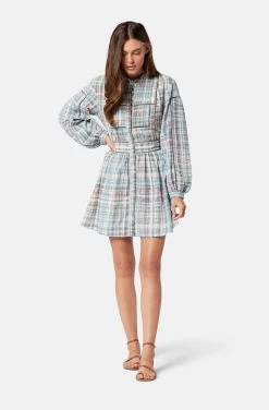 Joie Charmese Mini Cotton Dress -Joie Shop 22 2 009041 DR03264C ADRIATICBLUEMULTI CHARMESSESHORTDRESS 1