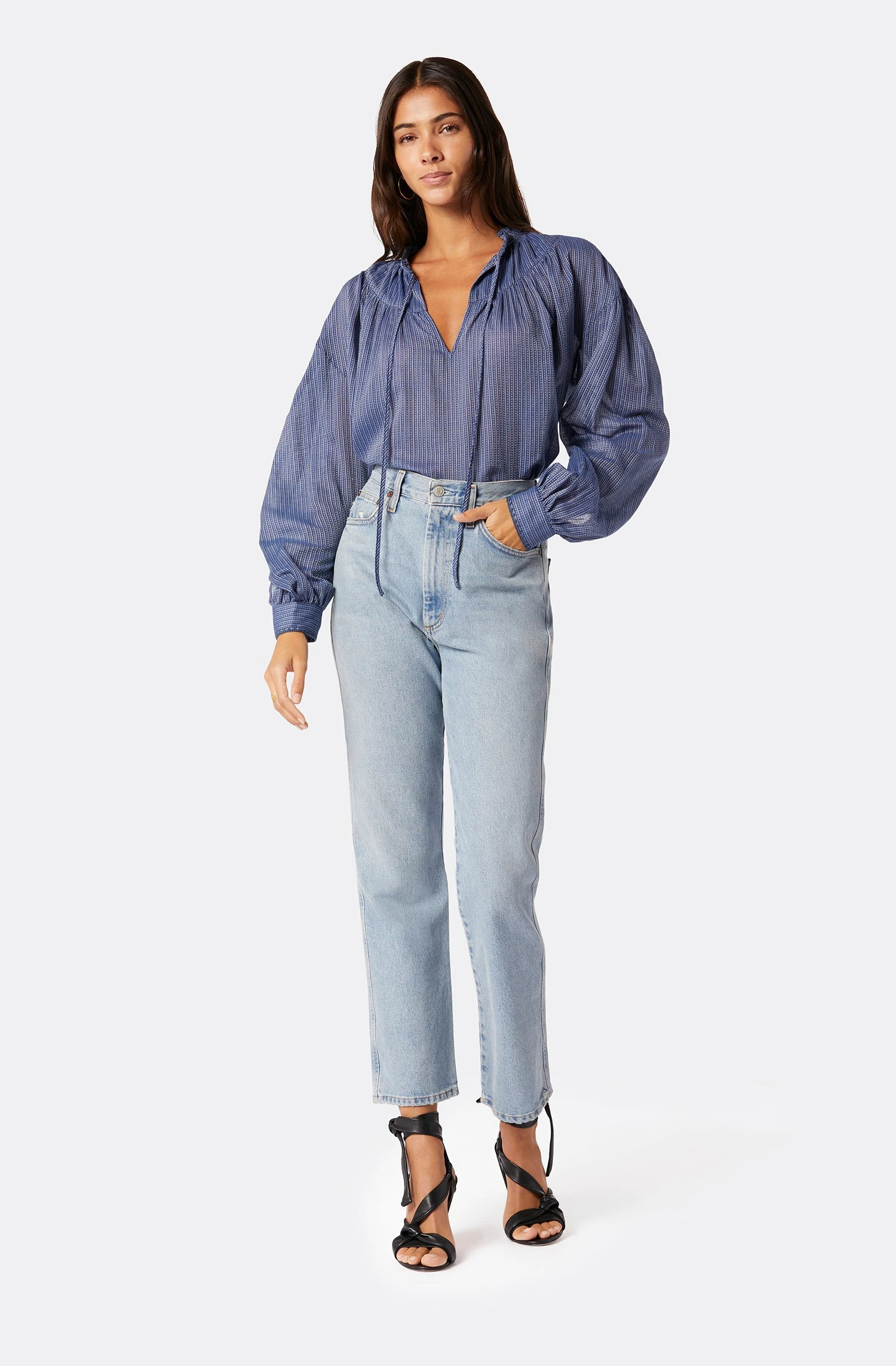 Joie Marquet Long Sleeve Cotton Top 2 Joie Marquet Long Sleeve Cotton Top - Image 2