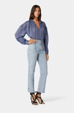 Joie Marquet Long Sleeve Cotton Top 11 Joie Marquet Long Sleeve Cotton Top -Joie Shop 22 3 009125 TP05408 ESTATEBLUEPORCELAIN MARQUET 4