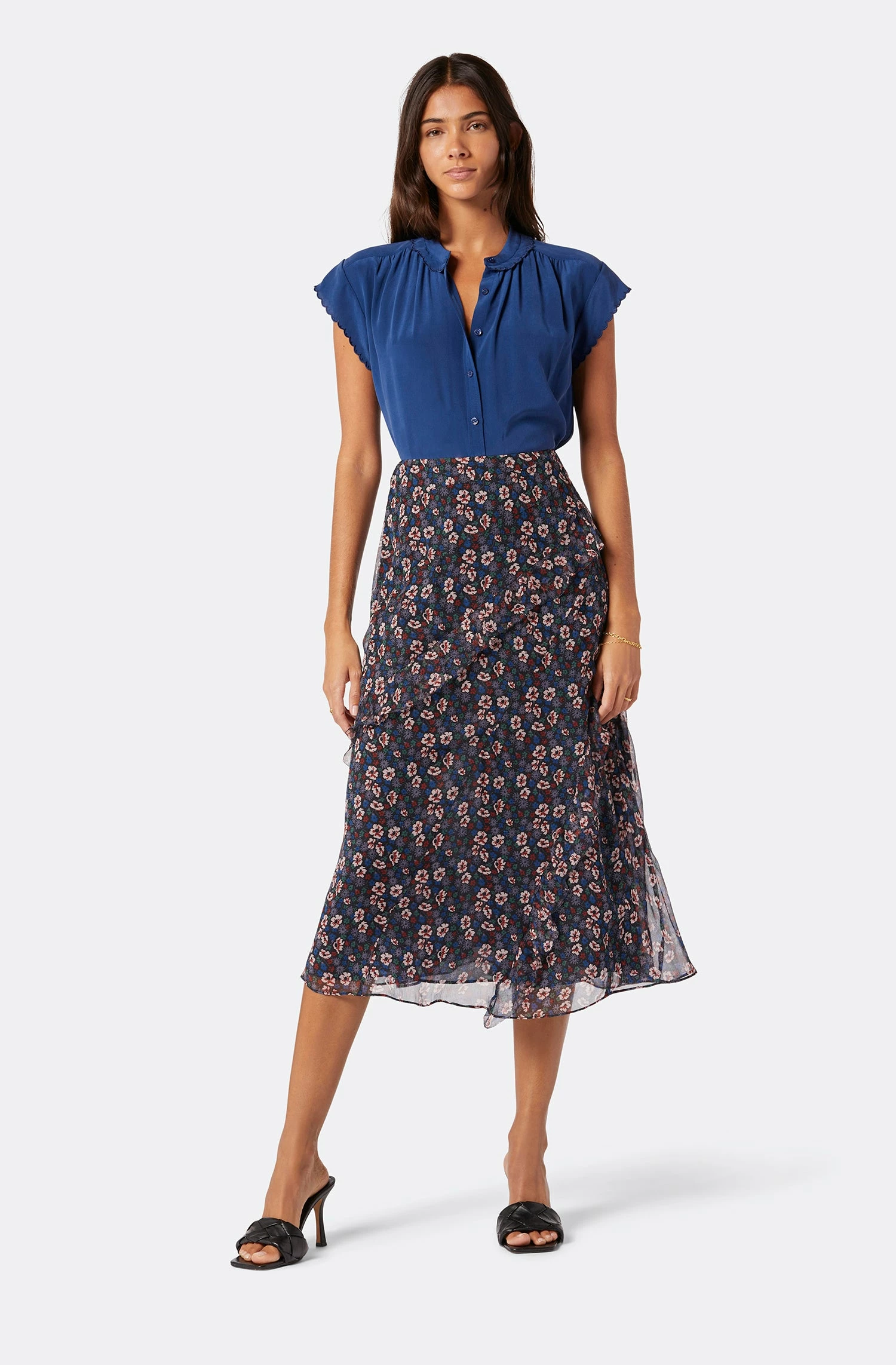 Joie Caillie Midi Silk Skirt 2 Joie Caillie Midi Silk Skirt - Image 2