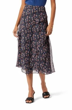 Joie Caillie Midi Silk Skirt