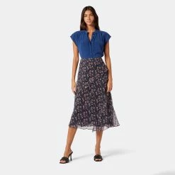 Joie Caillie Midi Silk Skirt 13 Joie Caillie Midi Silk Skirt -Joie Shop 22 3 009127 SK00998 CAVIARMULTI CAILLIE DPA1