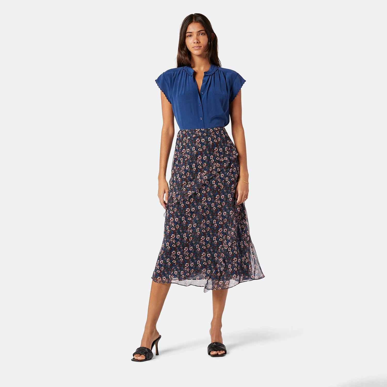 Joie Caillie Midi Silk Skirt 7 Joie Caillie Midi Silk Skirt - Image 7