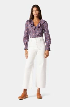 Joie Mazet Long Sleeve Cotton Top -Joie Shop 22 3 009179 TP05341 BIJOUBLUEMULTI MAZET 1