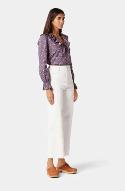 Joie Mazet Long Sleeve Cotton Top -Joie Shop 22 3 009179 TP05341 BIJOUBLUEMULTI MAZET 4