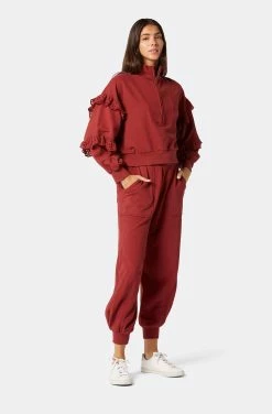 Joie Camille Cotton Sweater -Joie Shop 22 3 009186 SS00987 RUSSETBROWN CAMILLE 4