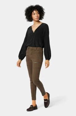 Joie High Rise Park Skinny Pants -Joie Shop 7024JJ1032G highriseparkskinnyg FATIGUE 3