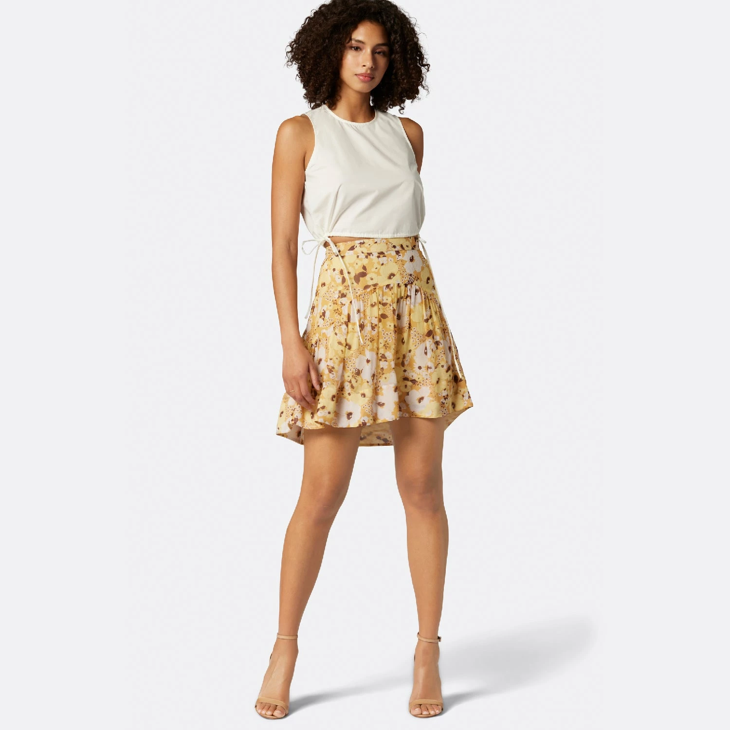 Joie Lesly Mini Silk Skirt 4 Joie Lesly Mini Silk Skirt - Image 4