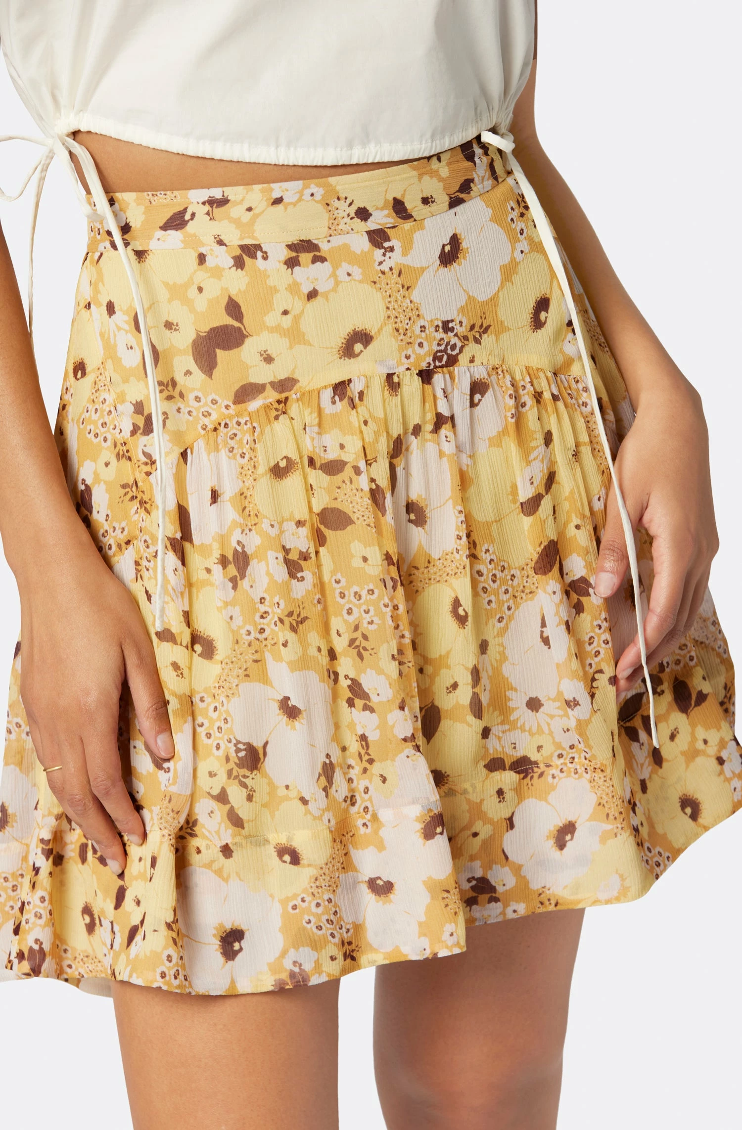 Joie Lesly Mini Silk Skirt 1 Joie Lesly Mini Silk Skirt