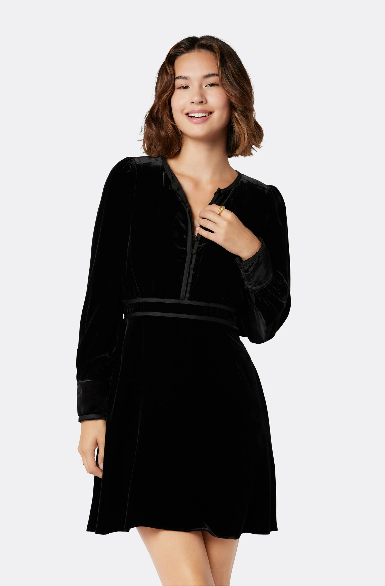 Joie Renata Velvet Mini Dress 2 Joie Renata Velvet Mini Dress - Image 2