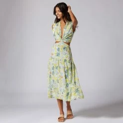 Joie Maeve Midi Silk Dress -Joie Shop D0024BA0007 CLNM 1 DPA