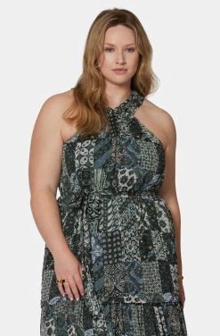 Joie Freya Midi Silk Dress 25 Joie Freya Midi Silk Dress -Joie Shop D0025X9361 DKGL 2