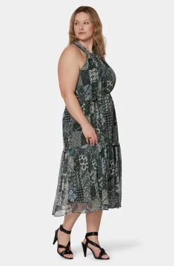 Joie Freya Midi Silk Dress 20 Joie Freya Midi Silk Dress -Joie Shop D0025X9361 DKGL 3