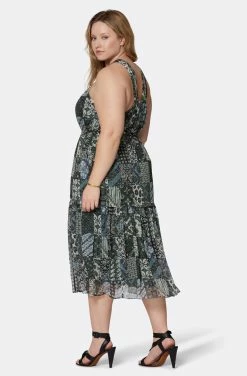 Joie Freya Midi Silk Dress 23 Joie Freya Midi Silk Dress -Joie Shop D0025X9361 DKGL 5