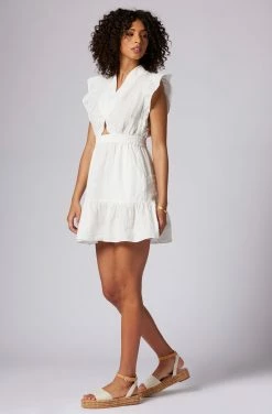 Joie Stevie Mini Linen Dress 7 Joie Stevie Mini Linen Dress -Joie Shop D0044F889 PRCL 3