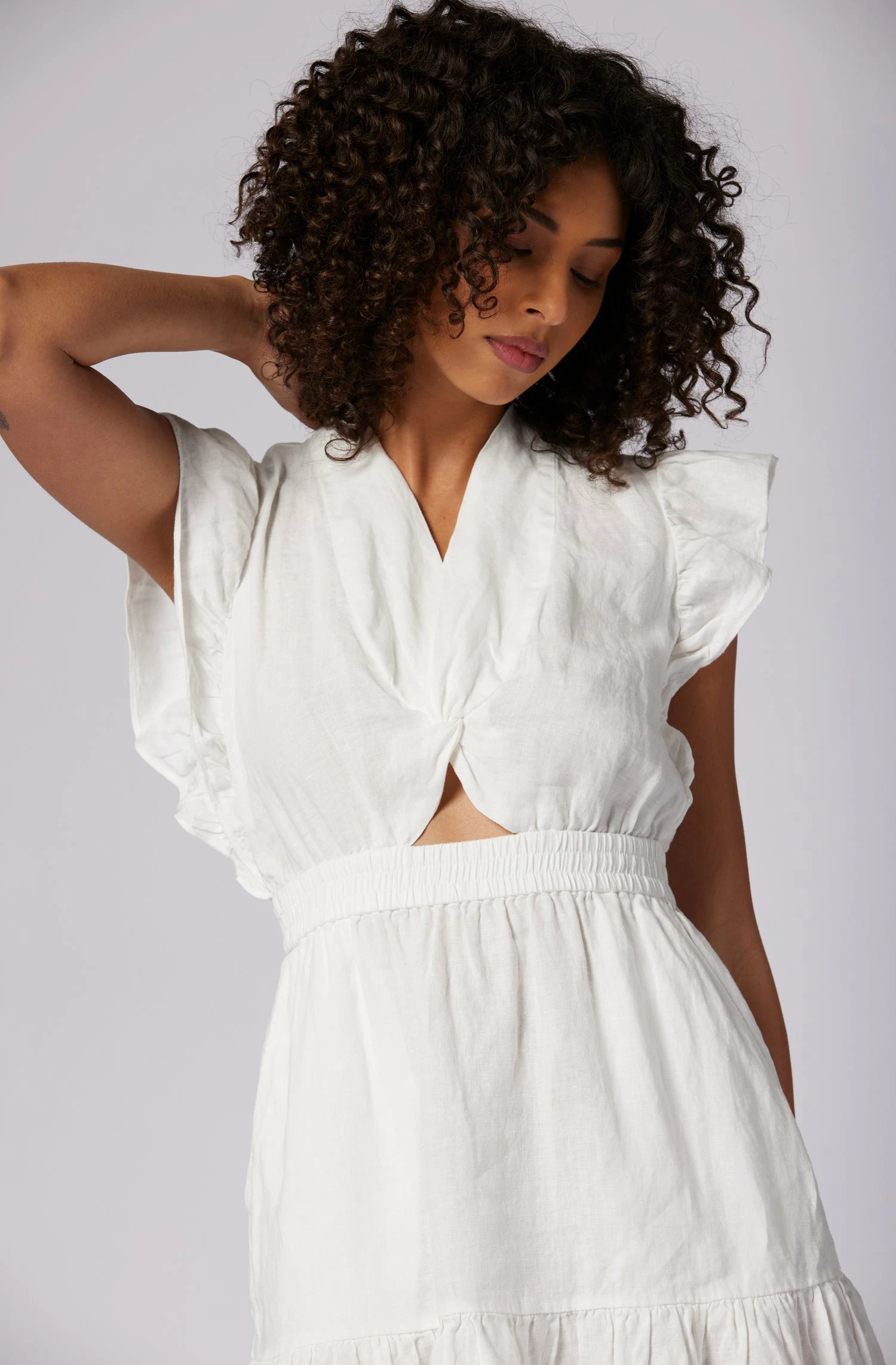 Joie Stevie Mini Linen Dress 2 Joie Stevie Mini Linen Dress - Image 2