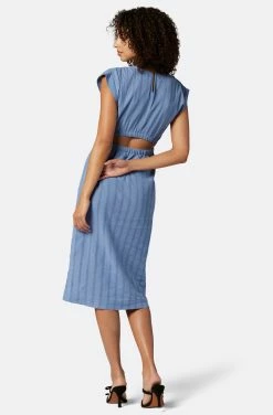 Joie Natalia Midi Cotton Dress -Joie Shop D0053BF9313 CYBL 2