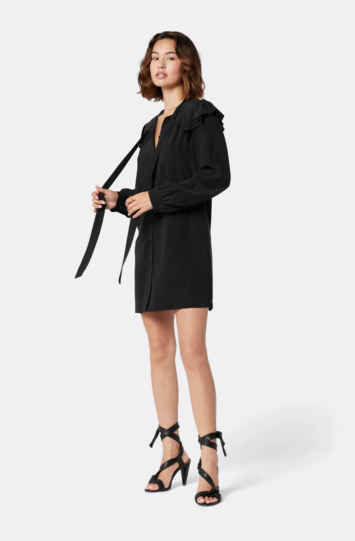 Joie Eloise Mini Silk Dress 4 Joie Eloise Mini Silk Dress - Image 4