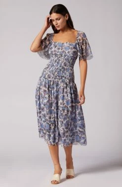 Joie Gillian Midi Silk Dress
