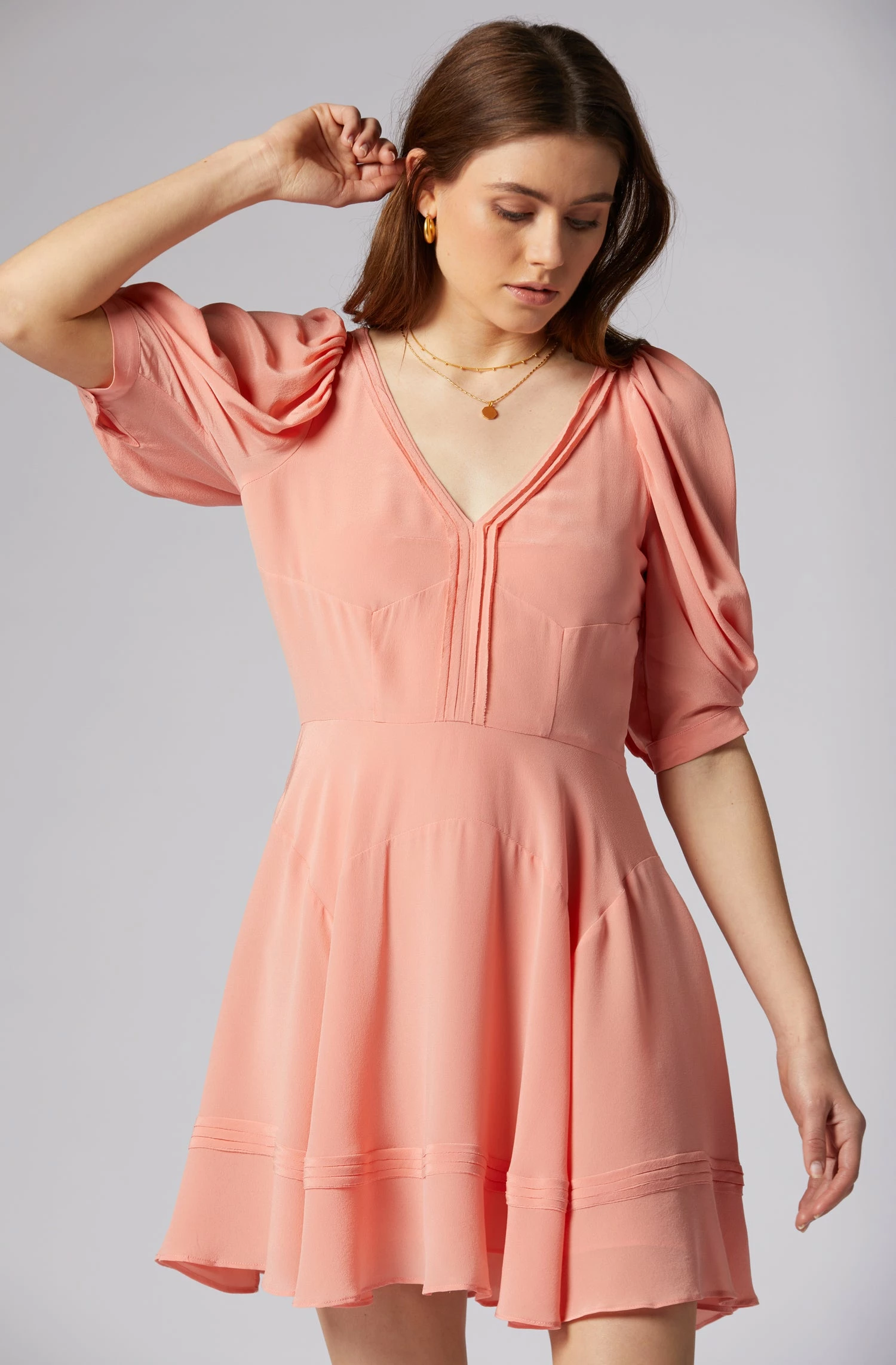 Joie Rianne Mini Silk Dress 2 Joie Rianne Mini Silk Dress - Image 2