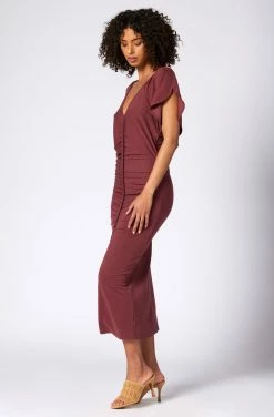 Joie Gianni Midi Dress -Joie Shop D0133F9402 OXBD 3