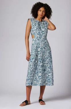 Joie Ember Midi Linen Dress -Joie Shop D0143A0006 PNIT 5