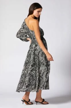 Joie June Midi Silk Dress 7 Joie June Midi Silk Dress -Joie Shop D0145A0009 PNCV 2