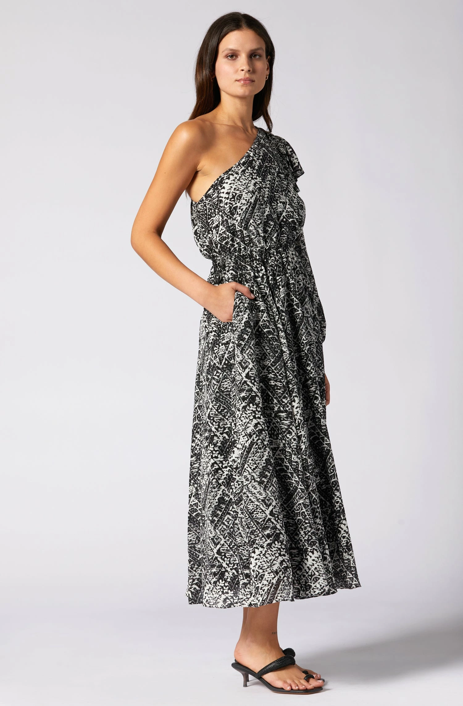 Joie June Midi Silk Dress 3 Joie June Midi Silk Dress - Image 3