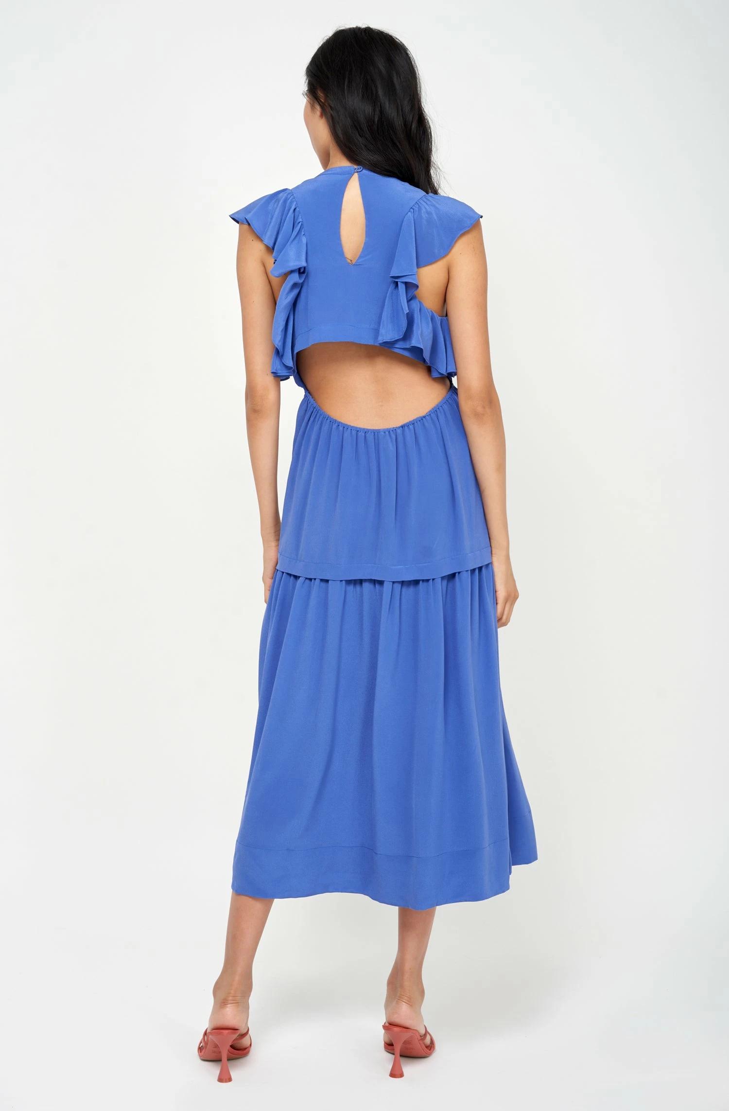 Joie Polly Midi Silk Dress 4 Joie Polly Midi Silk Dress - Image 4