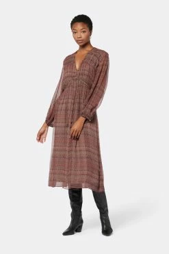 Joie Alquina Midi Silk Dress