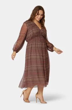 Joie Alquina Midi Silk Dress -Joie Shop D3275X09300 AFRM 3