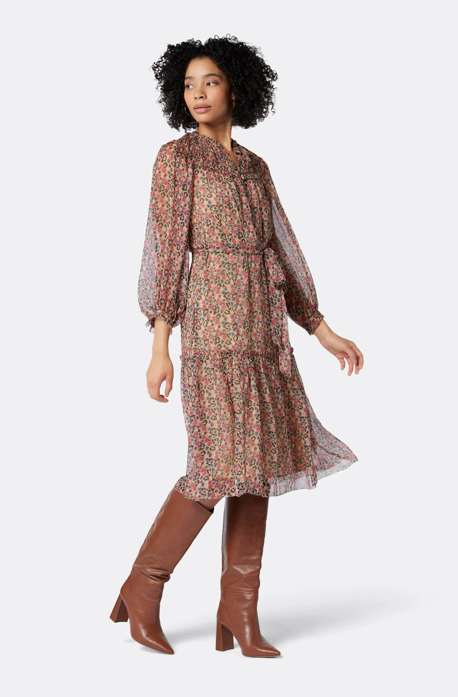 Joie Peoria Silk Midi Dress 5 Joie Peoria Silk Midi Dress - Image 5