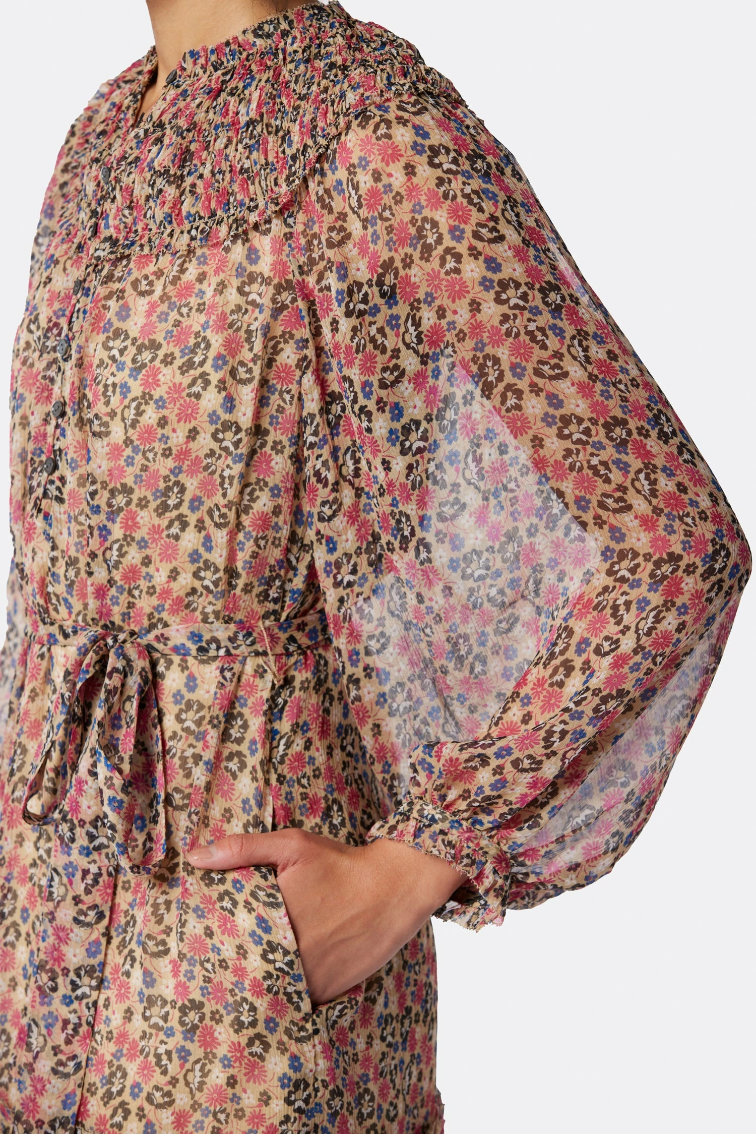 Joie Peoria Silk Midi Dress 4 Joie Peoria Silk Midi Dress - Image 4