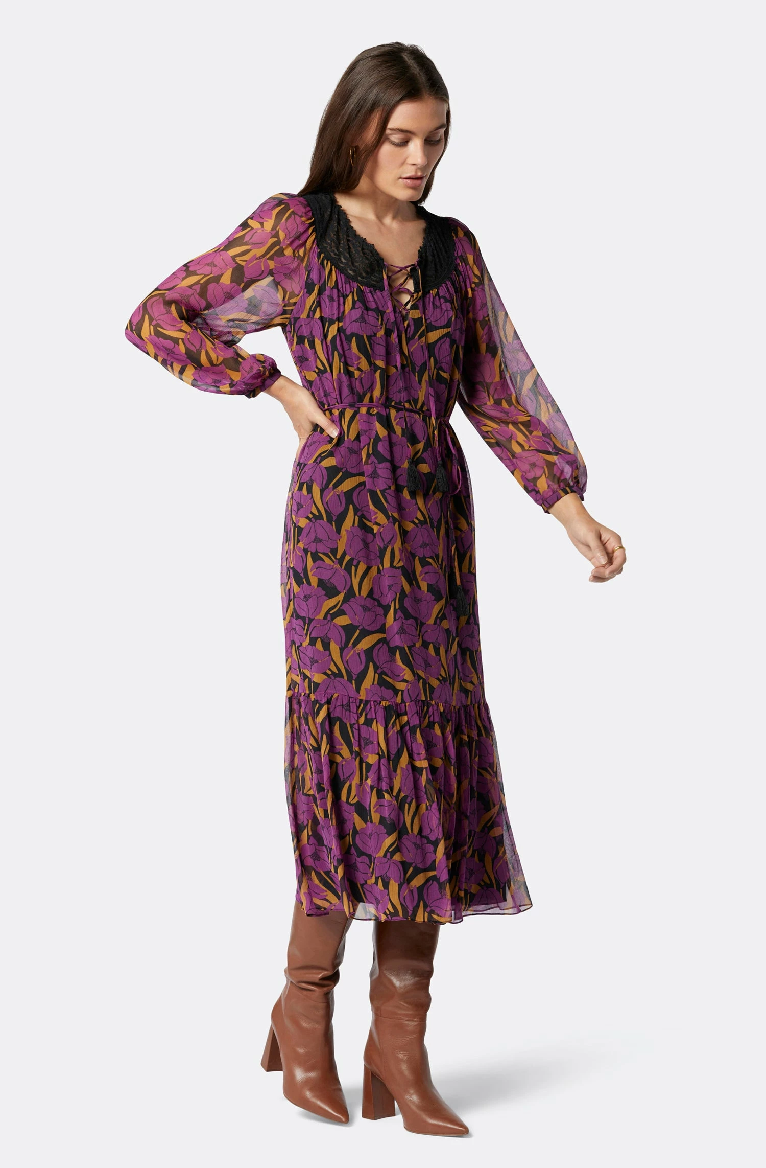 Joie Arioste Midi Silk Dress 4 Joie Arioste Midi Silk Dress - Image 4
