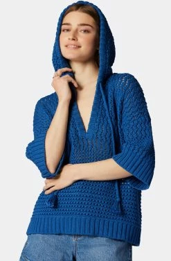 Joie Aurora Cotton Crochet Sweater