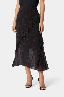 Joie Caillie Silk Midi Skirt
