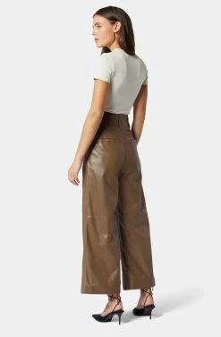 Joie Porter Wide Cropped Leather Pant 12 Joie Porter Wide Cropped Leather Pant -Joie Shop PT02264C3178 STOG 5
