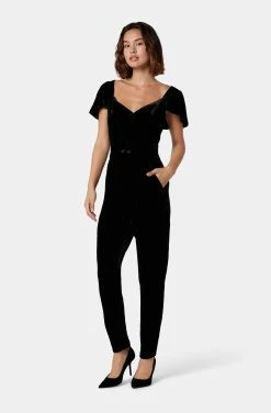 Joie Juniper Velvet Short Sleeve Top -Joie Shop T0008F07636 CAV 3