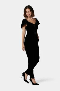 Joie Juniper Velvet Short Sleeve Top -Joie Shop T0008F07636 CAV 4