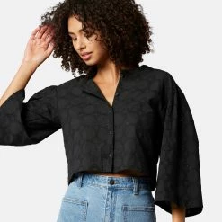 Joie Persephone Short Sleeve Cotton Top 9 Joie Persephone Short Sleeve Cotton Top -Joie Shop T0048F9309 CAV 4 DPA