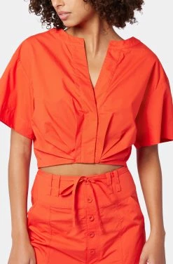 Joie Iris Short Sleeve Cotton Top 9 Joie Iris Short Sleeve Cotton Top -Joie Shop T0054F2536 VBRD 6