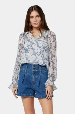 Joie Brigitta Long Sleeve Silk Top