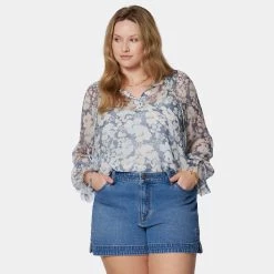 Joie Brigitta Long Sleeve Silk Top -Joie Shop T0056X9368 NGBM 21