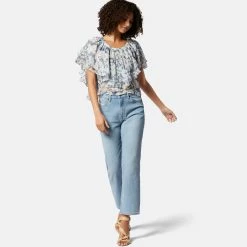 Joie Larisa Short Sleeve Silk Top -Joie Shop T0058A9368 NGBM 1 DPA