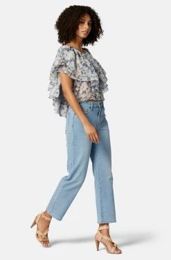 Joie Larisa Short Sleeve Silk Top -Joie Shop T0058A9368 NGBM 3